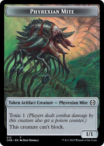 Phyrexian Mite Token (12) (Phyrexia: All Will Be One) Near Mint - Nick Nack's Full Frontal Attack