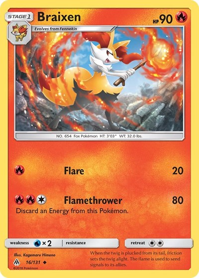 Braixen (SM - Forbidden Light) Light Play