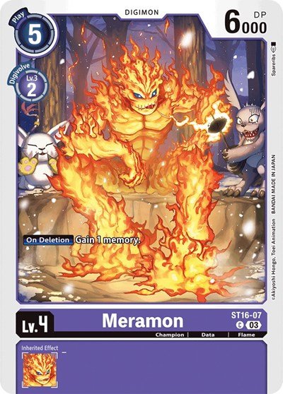 Meramon (Starter Deck 16: Wolf of Friendship) Near Mint - Nick Nack's Full Frontal Attack