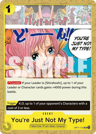 You're Just Not My Type! (A Fist of Divine Speed Release Event Cards) Near Mint