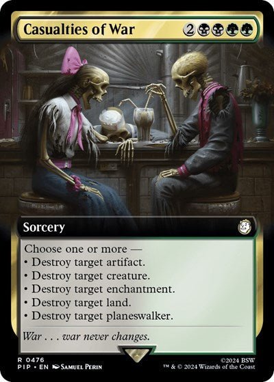 Casualties of War (Extended Art) (Universes Beyond: Fallout) Near Mint Foil - Nick Nack's Full Frontal Attack