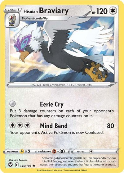 Hisuian Braviary (SWSH12: Silver Tempest) Near Mint - Nick Nack's Full Frontal Attack