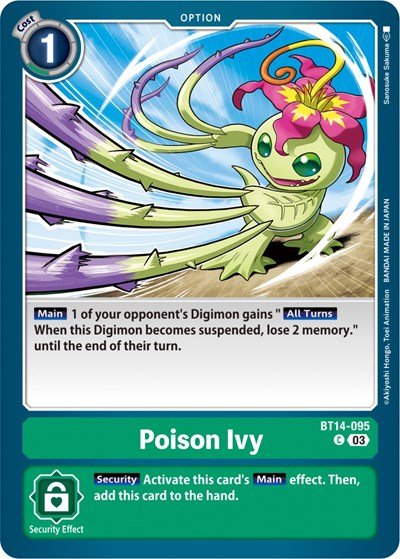 Poison Ivy (Blast Ace) Near Mint - Nick Nack's Full Frontal Attack