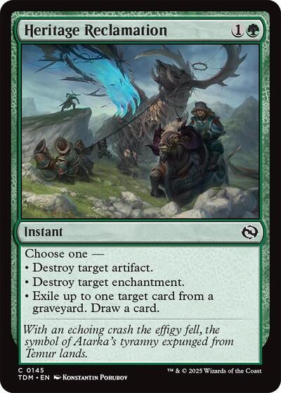 Heritage Reclamation (Tarkir: Dragonstorm) Near Mint - Nick Nack's Full Frontal Attack