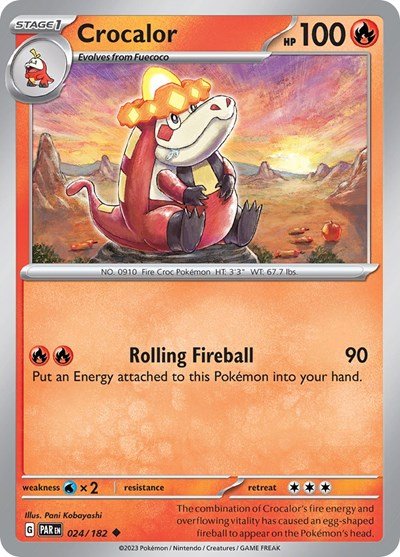 Crocalor (Scarlet and Violet: Paradox Rift) Near Mint - Nick Nack's Full Frontal Attack