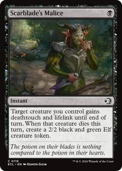 Scarblade's Malice (Lorwyn Eclipsed) Near Mint - Nick Nack's Full Frontal Attack