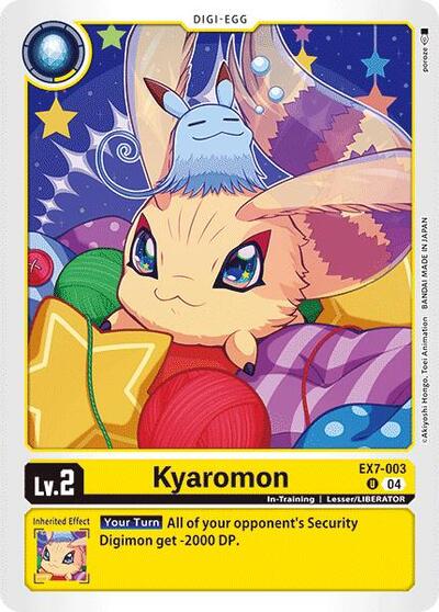 Kyaromon (Digimon LIBERATOR) Near Mint - Nick Nack's Full Frontal Attack