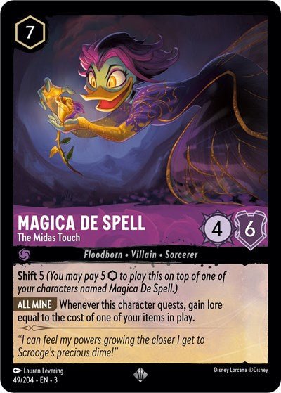 Magica De Spell - The Midas Touch (Into the Inklands) Near Mint - Nick Nack's Full Frontal Attack