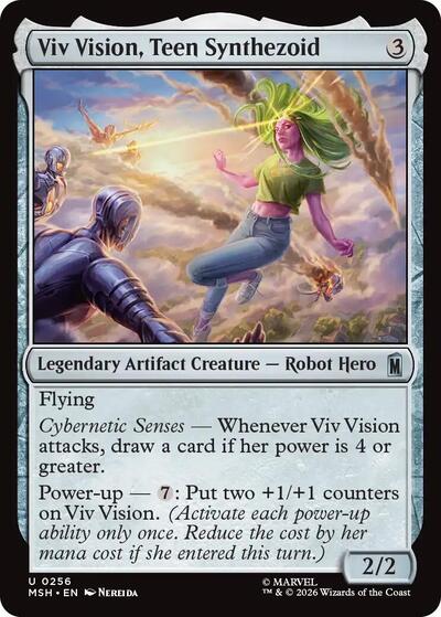 Viv Vision, Teen Synthezoid (Marvel Super Heroes) Near Mint Foil