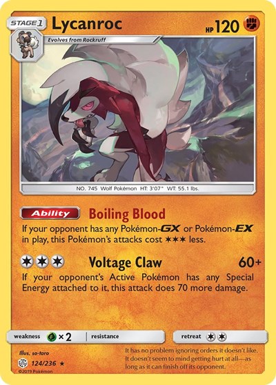 Lycanroc (SM - Cosmic Eclipse) Near Mint Holofoil