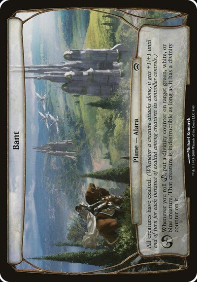 Bant (Planechase) (Oversize Cards) Light Play - Nick Nack's Full Frontal Attack