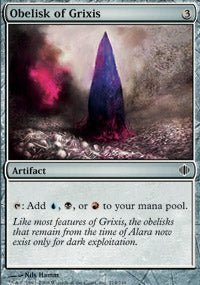 Obelisk of Grixis (Shards of Alara) Light Play - Nick Nack's Full Frontal Attack
