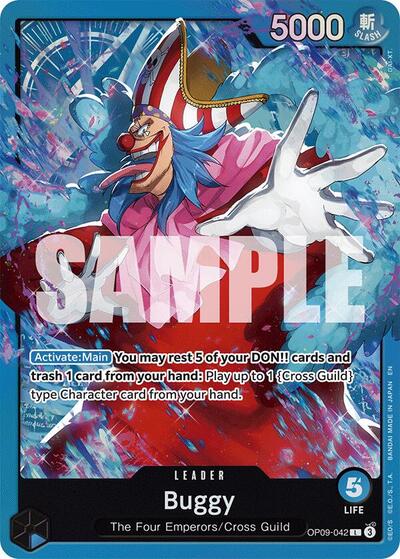 Buggy (OP09-042) (Starter Deck 25: BLUE Buggy) Near Mint Foil