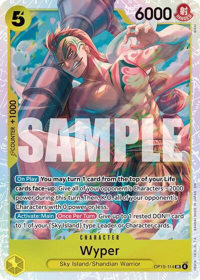 Wyper (Adventure on Kami's Island) Near Mint Foil - Nick Nack's Full Frontal Attack