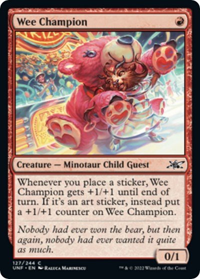 Wee Champion (Unfinity) Near Mint - Nick Nack's Full Frontal Attack
