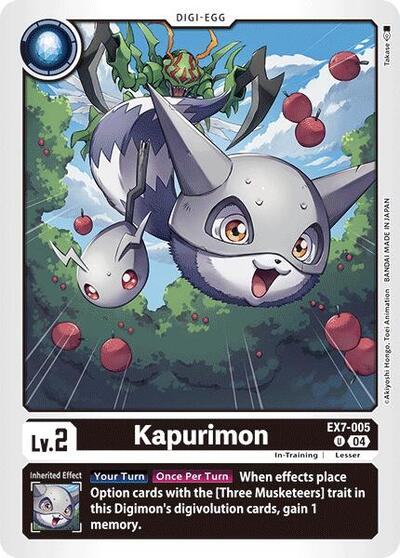 Kapurimon (Digimon LIBERATOR) Near Mint - Nick Nack's Full Frontal Attack