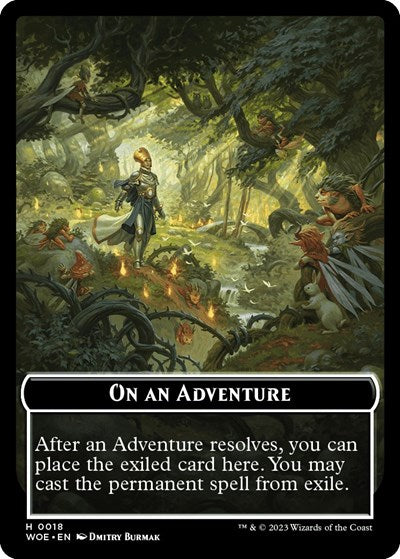 Emblem - On an Adventure (Wilds of Eldraine) Near Mint