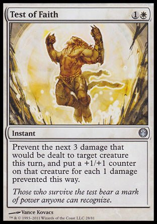 Test of Faith (Duel Decks: Knights vs Dragons) Near Mint - Nick Nack's Full Frontal Attack