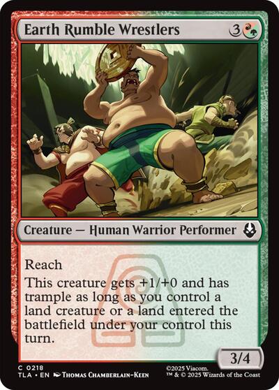 Earth Rumble Wrestlers (Avatar: The Last Airbender) Near Mint Foil