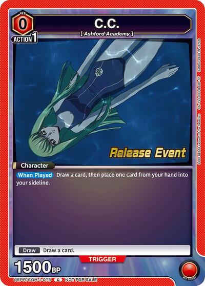 C.C. (075) (Code Geass: Lelouch of the Rebellion Release Event Cards) Near Mint