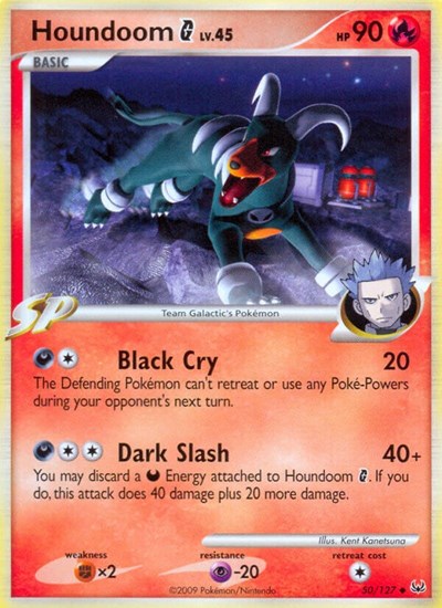 Houndoom G (Platinum) Damaged / Poor Reverse Holofoil