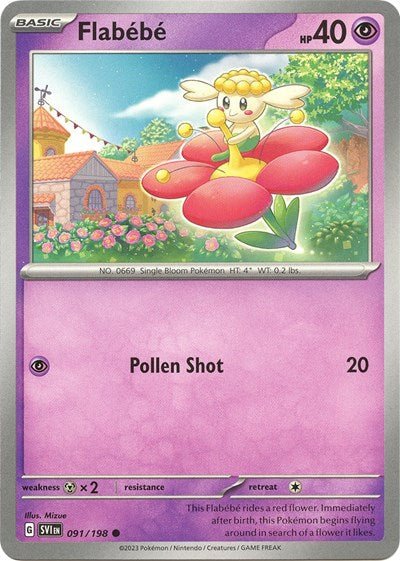 Flabebe (Scarlet and Violet: Base Set) Near Mint - Nick Nack's Full Frontal Attack
