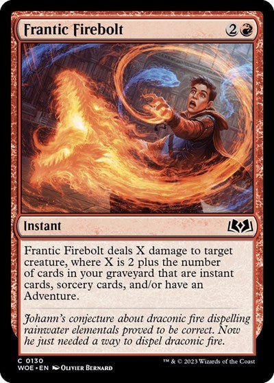 Frantic Firebolt (Wilds of Eldraine) Near Mint - Nick Nack's Full Frontal Attack