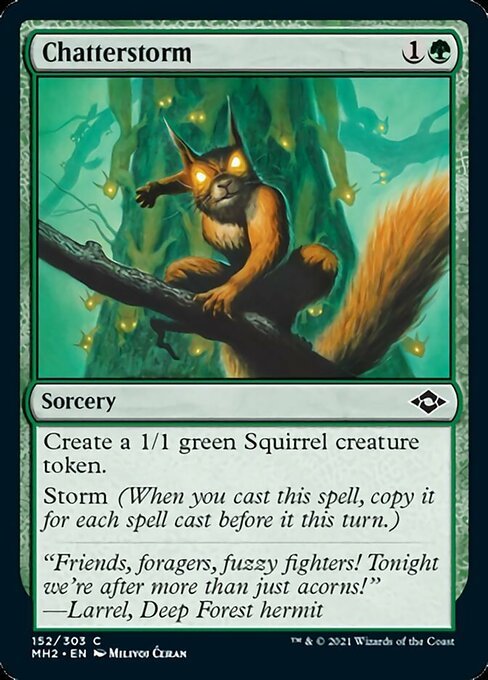 Chatterstorm (Modern Horizons 2) Light Play Foil - Nick Nack's Full Frontal Attack
