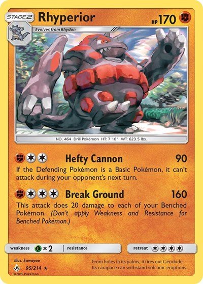 Rhyperior (SM - Unbroken Bonds) Near Mint - Nick Nack's Full Frontal Attack