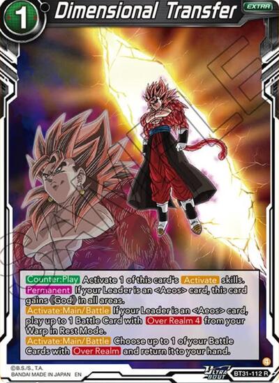 Dimensional Transfer (Impact Beyond Dimensions) Near Mint Foil