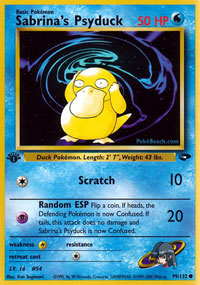 Sabrina's Psyduck (Gym Challenge) Light Play 1st Edition