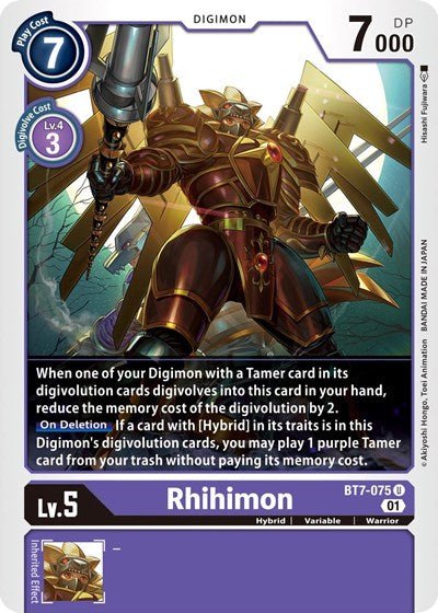 Rhihimon (The Next Adventure) Near Mint - Nick Nack's Full Frontal Attack