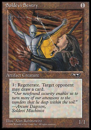 Soldevi Sentry (Raised sword) (Alliances) Light Play - Nick Nack's Full Frontal Attack