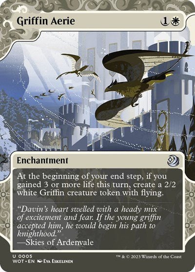 Griffin Aerie (Wilds of Eldraine: Enchanting Tales) Near Mint - Nick Nack's Full Frontal Attack