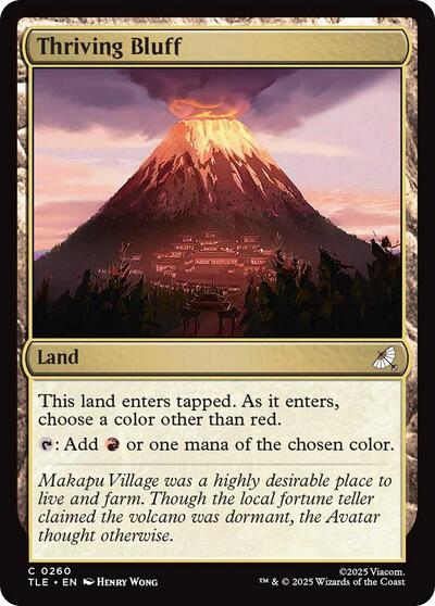 Thriving Bluff (Avatar: The Last Airbender: Eternal - Legal) Near Mint - Nick Nack's Full Frontal Attack