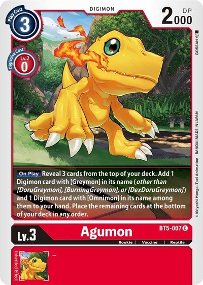 Agumon (Battle of Omni) Near Mint - Nick Nack's Full Frontal Attack