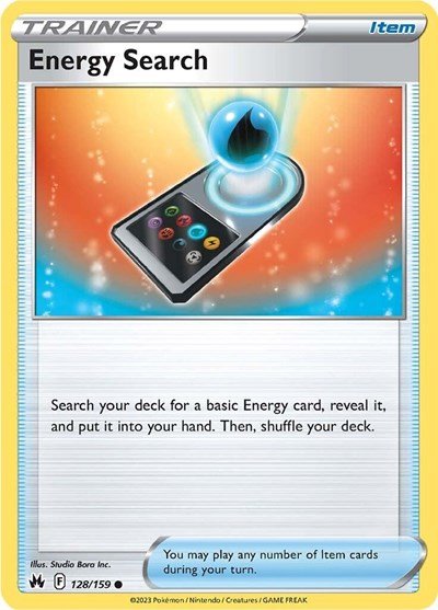 Energy Search (Crown Zenith) Near Mint Reverse Holofoil - Nick Nack's Full Frontal Attack