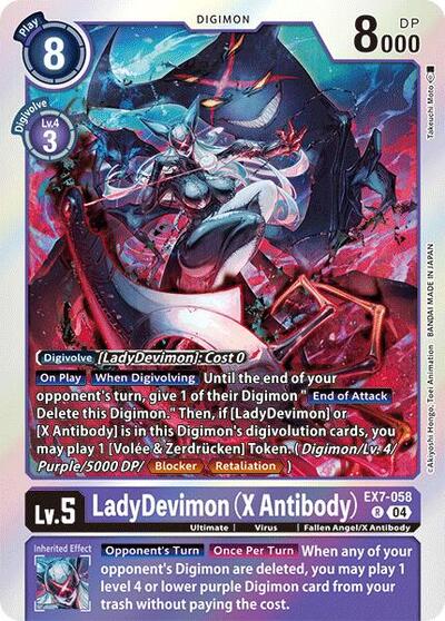 LadyDevimon (X Antibody) (Digimon LIBERATOR) Near Mint Foil - Nick Nack's Full Frontal Attack
