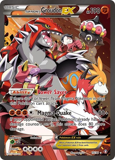 Team Magma's Groudon EX (Double Crisis) Near Mint Holofoil