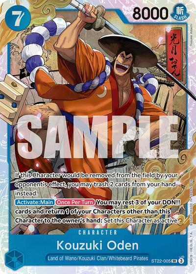 Kouzuki Oden (Starter Deck 22: Ace & Newgate) Near Mint Foil - Nick Nack's Full Frontal Attack