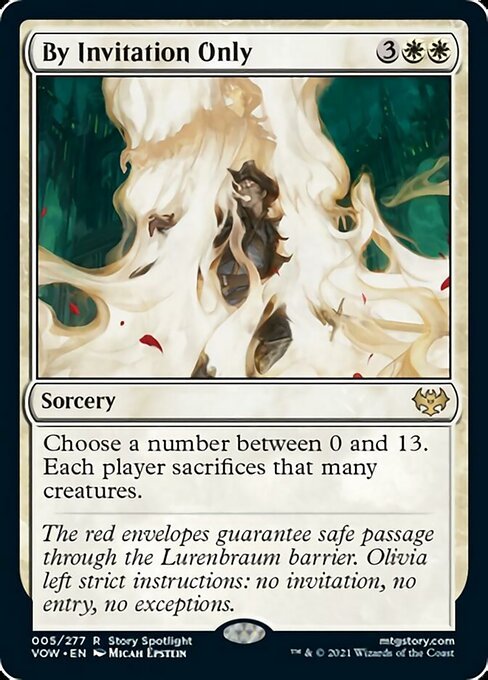 By Invitation Only (Innistrad: Crimson Vow) Near Mint - Nick Nack's Full Frontal Attack