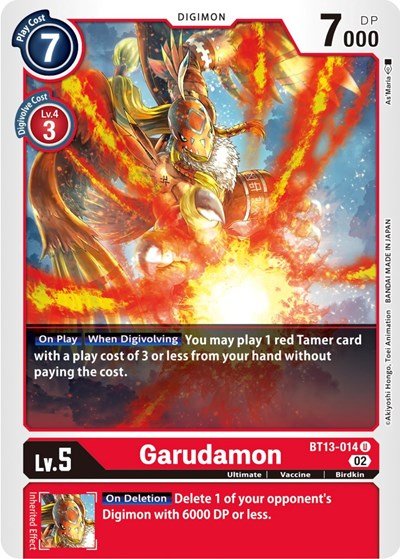 Garudamon (Versus Royal Knights) Near Mint - Nick Nack's Full Frontal Attack