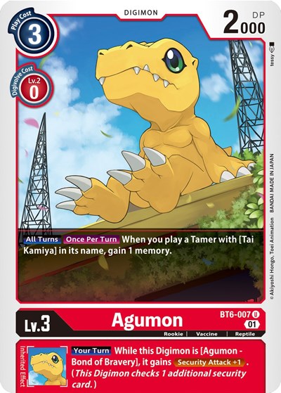 Agumon (Double Diamond) Near Mint