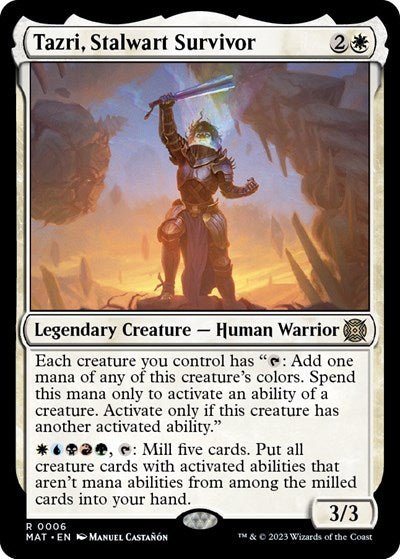 Tazri, Stalwart Survivor (March of the Machine: The Aftermath) Near Mint - Nick Nack's Full Frontal Attack
