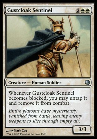 Gustcloak Sentinel (Duel Decks: Heroes vs Monsters) Near Mint - Nick Nack's Full Frontal Attack