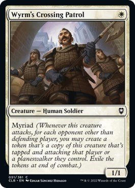 Wyrm's Crossing Patrol (Commander Legends: Battle for Baldur's Gate) Near Mint - Nick Nack's Full Frontal Attack
