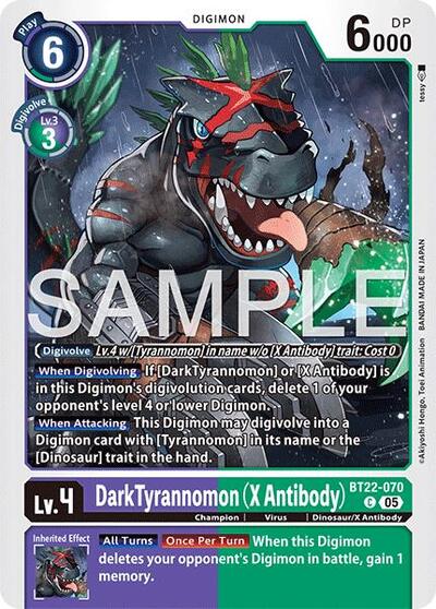 Dark Tyrannomon (X Antibody) (Cyber Eden) Near Mint - Nick Nack's Full Frontal Attack