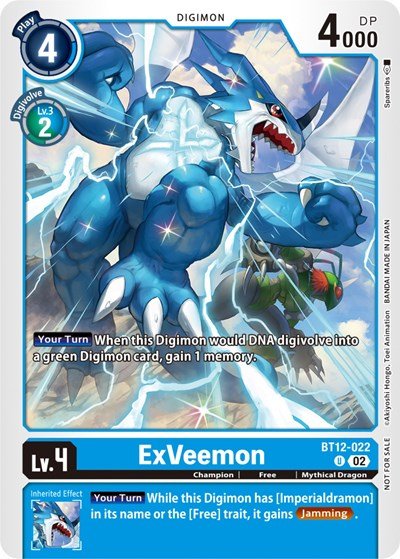 ExVeemon (NYCC 2023 Demo Deck) (Across Time) Near Mint - Nick Nack's Full Frontal Attack