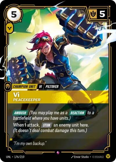 Vi Peacekeeper (Unleashed) Near Mint Foil