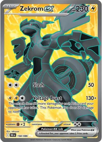 Zekrom ex - 158 (SV: Black Bolt) Near Mint Holofoil